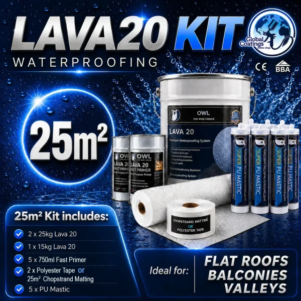 Owl LAVA 20 Waterproofing Repair Kit 25m2