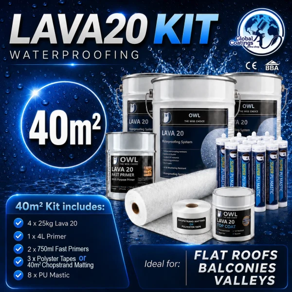 Owl LAVA 20 Waterproofing Repair Kit 40m2