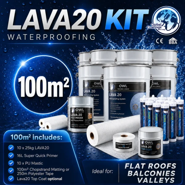 Owl LAVA 20 Waterproofing Repair Kit 100m2