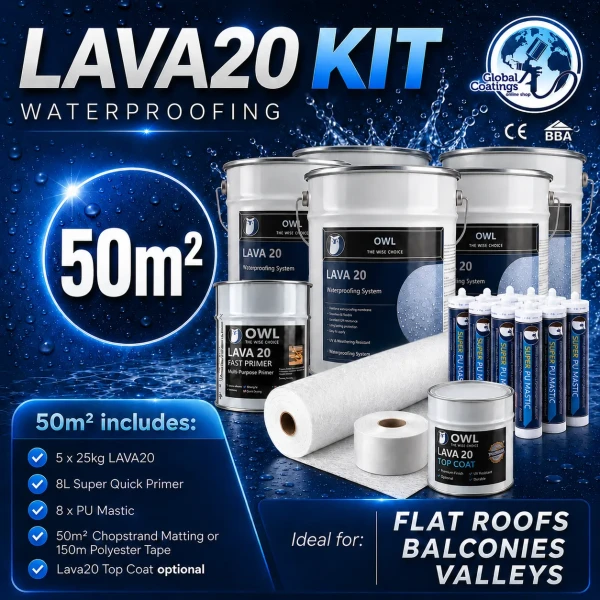Owl LAVA 20 Waterproofing Repair Kit 50m2