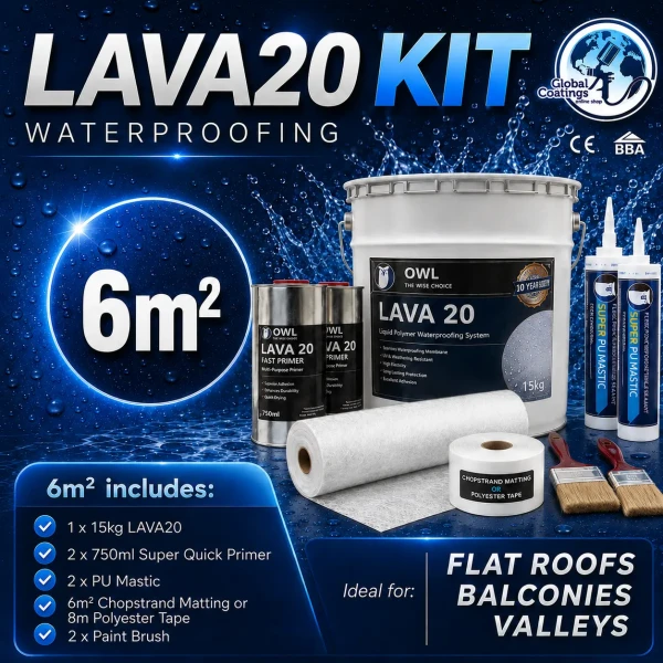 Owl LAVA 20 Waterproofing Repair Kit 6m2