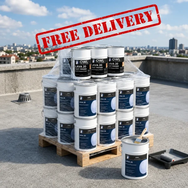 Owl LAVA 20 Half-Pallet and Primer Deal for Contractors & Large-Scale Projects